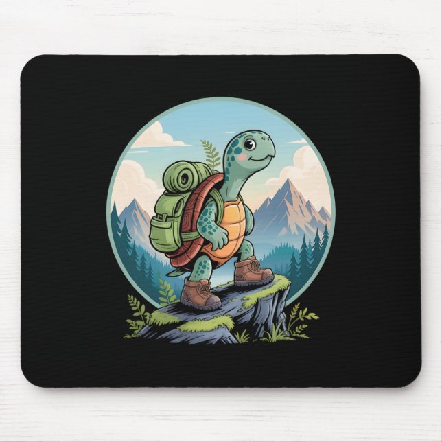 Turtle Hiking Backpack Apparel For Outdoor Nature  Mouse Pad (Front)