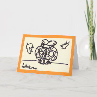 Turtle Hug - greeting card
