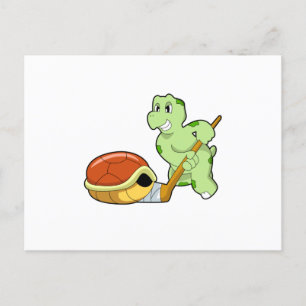Turtle Ice hockey Ice hockey stick Postcard