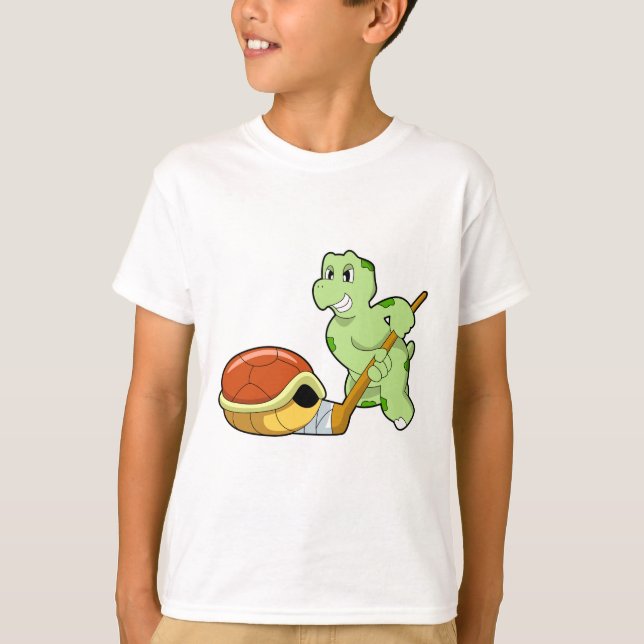 Turtle Ice hockey Ice hockey stick T-Shirt (Front)