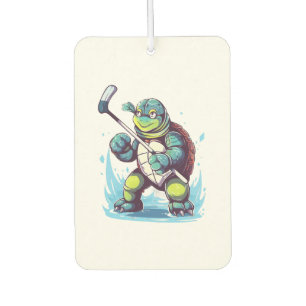 Turtle Ice Hockey Player Hockey Stick Goalie Copy Car Air Freshener