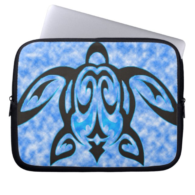 Turtle icon laptop sleeve (Front)