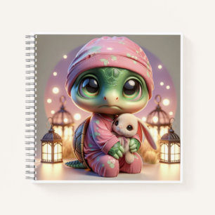 Turtle in Pink Pyjamas, by Natasha Us   Notebook