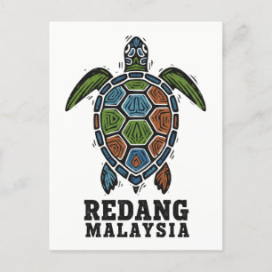 Turtle in Redang Malaysia Holiday Postcard