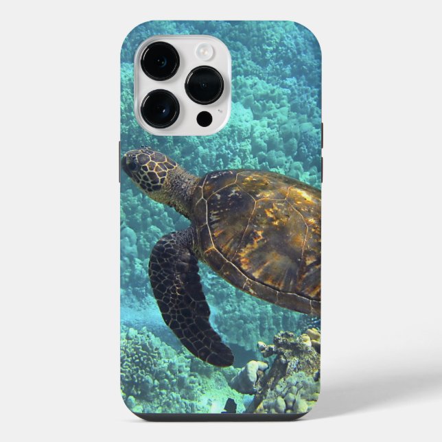 turtle in the sea iPhone case (Back)