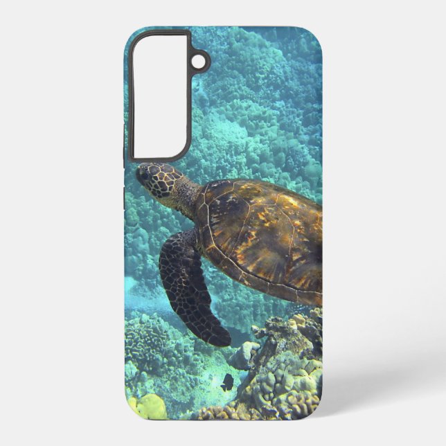 turtle in the sea samsung galaxy s22+ case (Back)