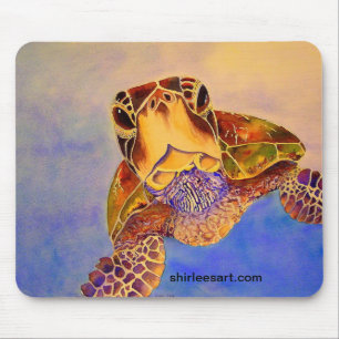 turtle in your face mousepad