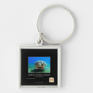 Turtle Is Not Angry Key Ring