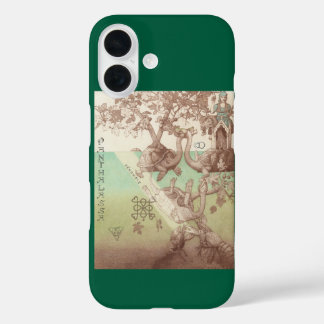 Turtle Islands Fantasy Nature Illustration iPhone 16 Case