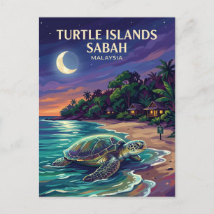 Turtle Islands Park Malaysia Postcard