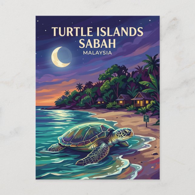 Turtle Islands Park Malaysia Postcard (Front)