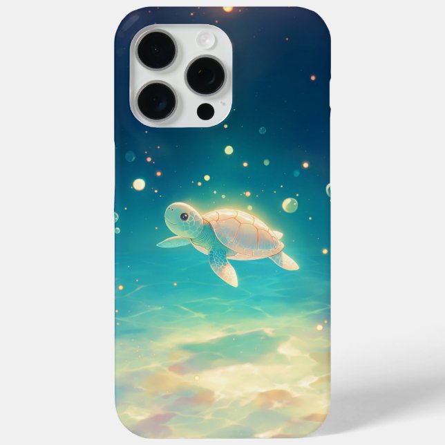 Turtle Journey Through a Sunlit Sea Case-Mate iPhone Case (Back)
