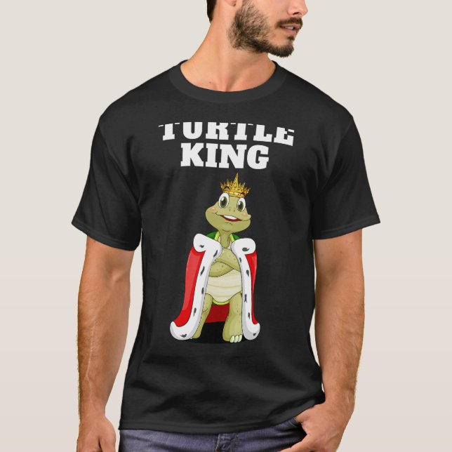 Turtle King Boys Turtle Tshirt Mens Turtle (Front)