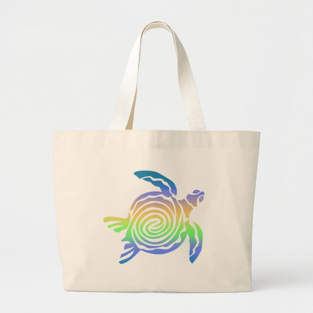 Turtle Large Tote Bag (Front)