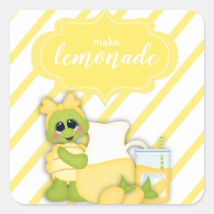 Turtle Lemons Make Lemonade Planner Sticker