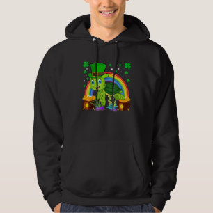 Turtle Leprechaun Hat Turtle Rainbow St Patrick's  Hoodie