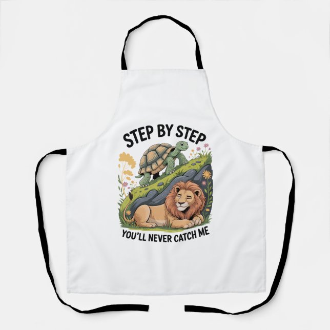 Turtle Lion Funny Apron (Front)