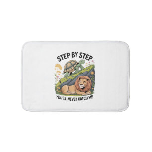 Turtle Lion Funny Bath Mat