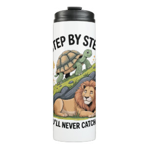 Turtle Lion Funny Thermal Tumbler