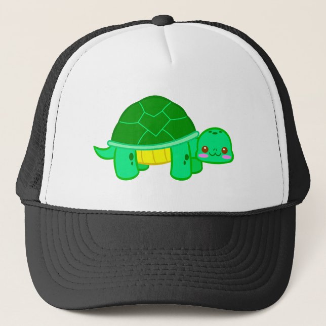 Turtle Love Cute Animal Trucker Hat (Front)