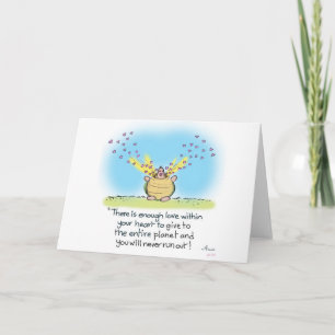 Turtle love Greeting card