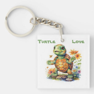 Turtle Love Key Ring