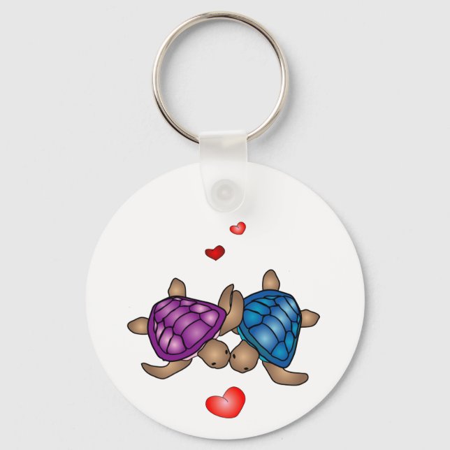Turtle Love Keychain (Front)