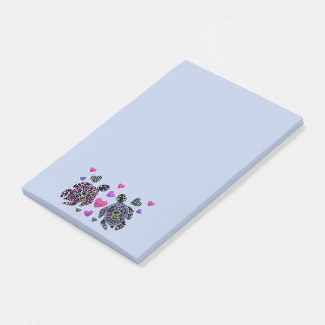 Turtle Love Post-it Notes (Angled)