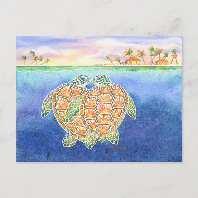 Turtle Love Postcard (Front)