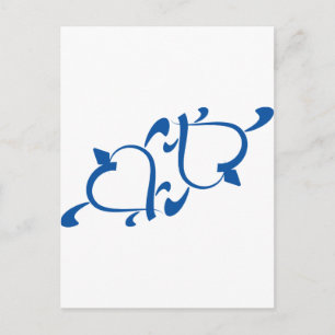 Turtle Love - Yin Yang Postcard