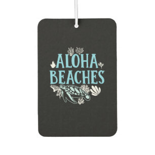 Turtle Lover Aloha Beaches Car Air Freshener