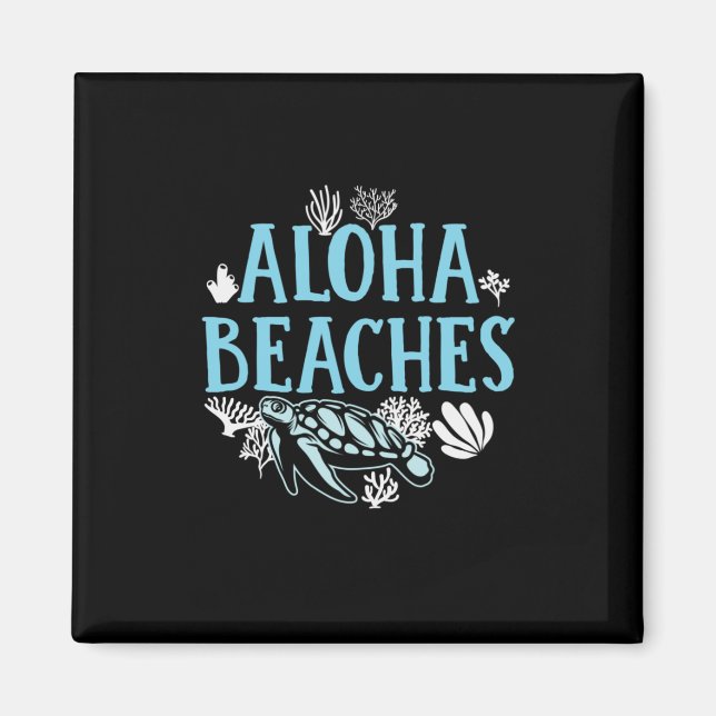 Turtle Lover | Aloha Beaches Magnet (Front)