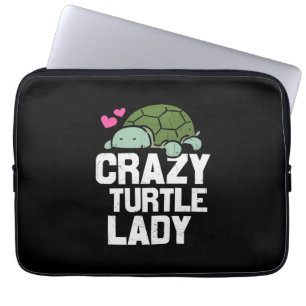 Turtle Lover Crazy Turtle Lady Laptop Sleeve