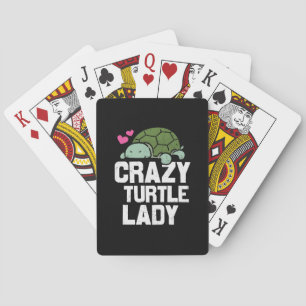 Turtle Lover Crazy Turtle Lady Playing Cards