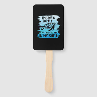 Turtle Lover | I Am Like A Turtle Hand Fan