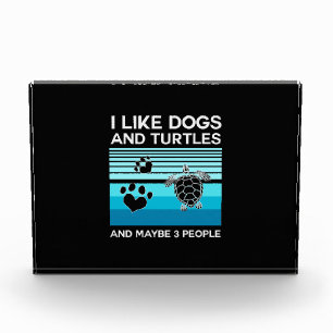 Turtle Lover   I Like Dogs And Turtles Photo Block