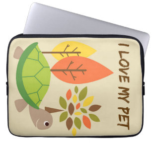 Turtle Lover I Love My Turtle Laptop Sleeve