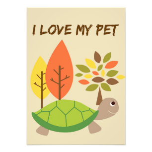 Turtle Lover I Love My Turtle Photo Print