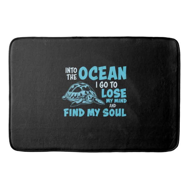Turtle Lover | Into The Ocean Bath Mat (Front)
