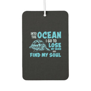 Turtle Lover   Into The Ocean Car Air Freshener