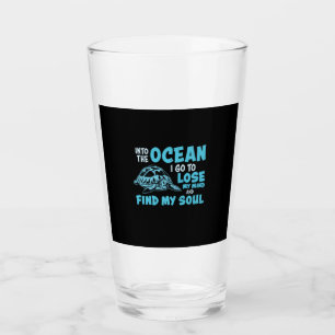 Turtle Lover Into The Ocean Glass