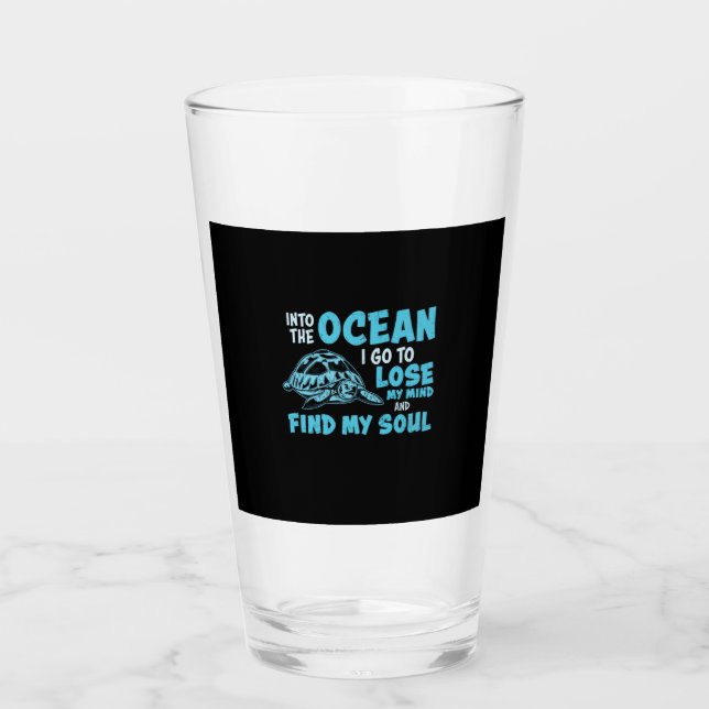 Turtle Lover | Into The Ocean Glass (Front)
