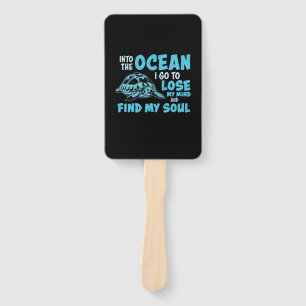 Turtle Lover Into The Ocean Hand Fan