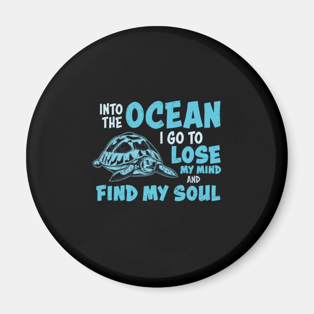 Turtle Lover | Into The Ocean Magnet (Front)
