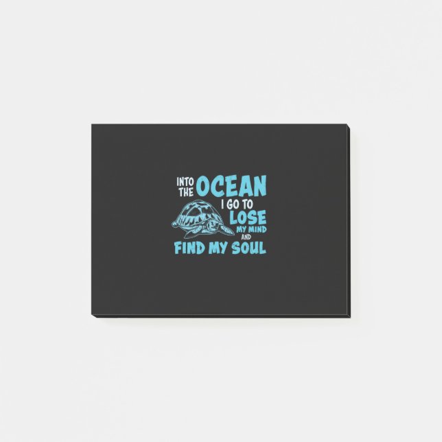 Turtle Lover | Into The Ocean Post-it Notes (Front)