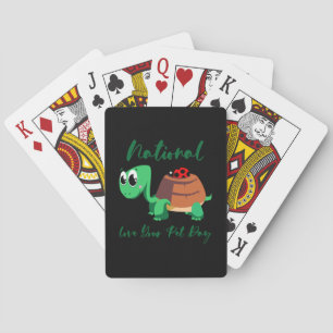 Turtle Lover National Love Your Turtle Playing Cards