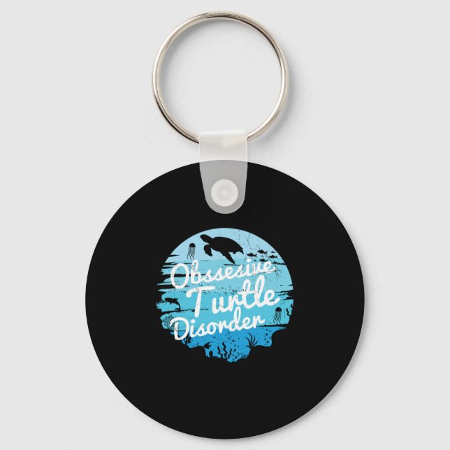 Turtle Lover | Obsessive Turtle Disorder Key Ring (Front)