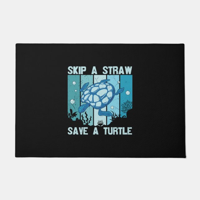 Turtle Lover | Save A Turtle Doormat (Front)