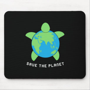 Turtle Lover Save The Turtle Planet Mouse Pad