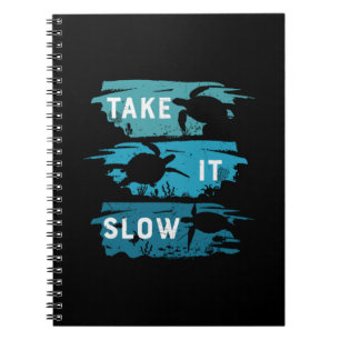 Turtle Lover Take It Slow Notebook